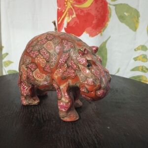 Colorful Hippo Swazi Hippo Candle